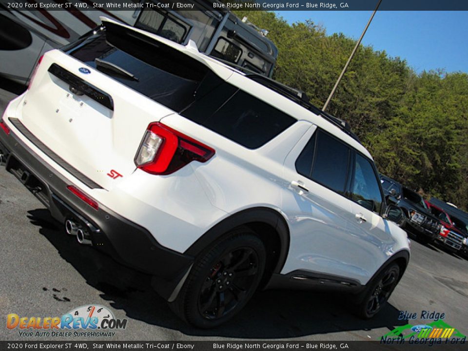2020 Ford Explorer ST 4WD Star White Metallic Tri-Coat / Ebony Photo #36