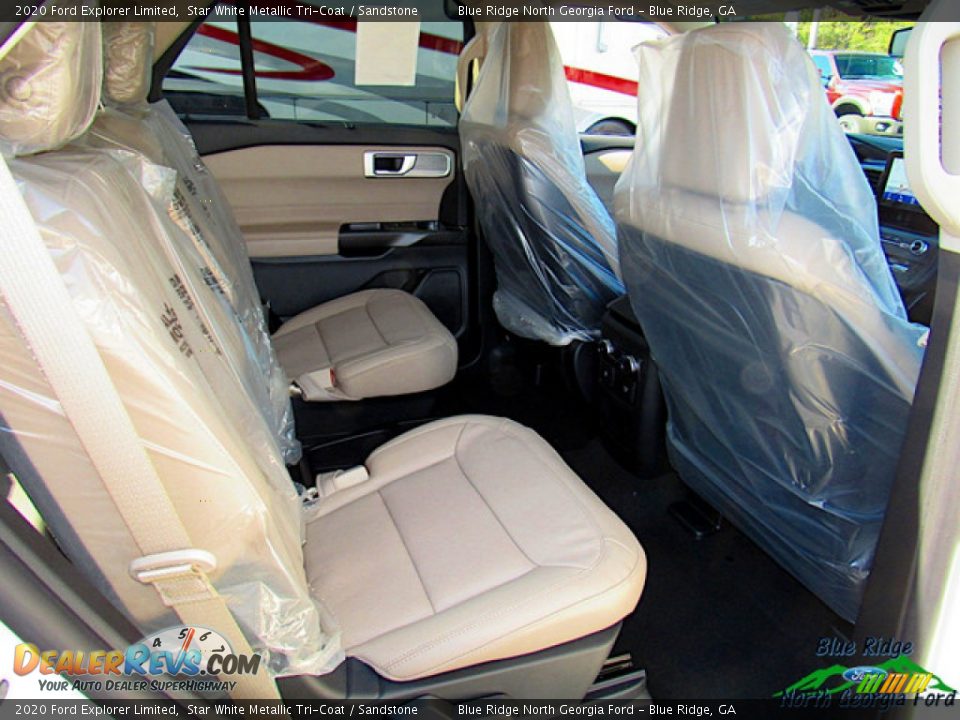 2020 Ford Explorer Limited Star White Metallic Tri-Coat / Sandstone Photo #33