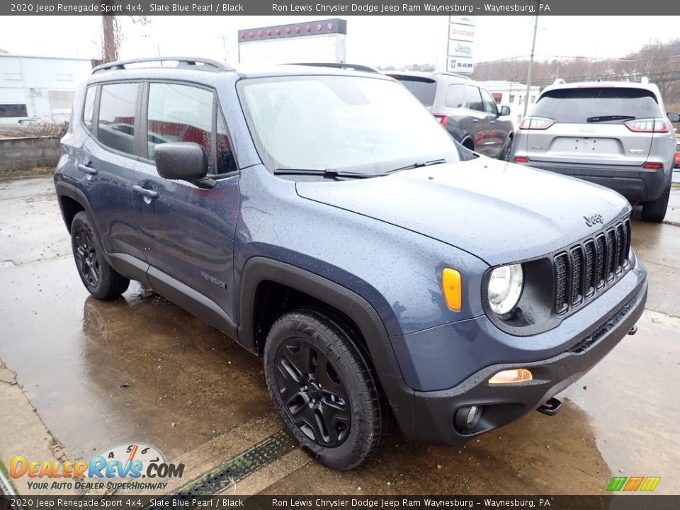 2020 Jeep Renegade Sport 4x4 Slate Blue Pearl / Black Photo #7