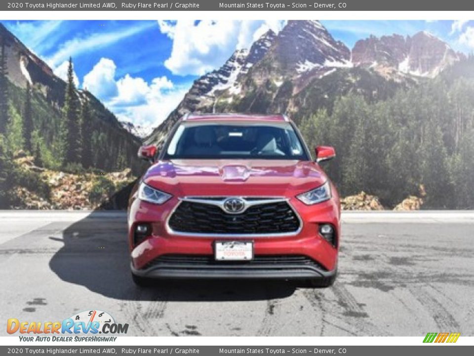 2020 Toyota Highlander Limited AWD Ruby Flare Pearl / Graphite Photo #2