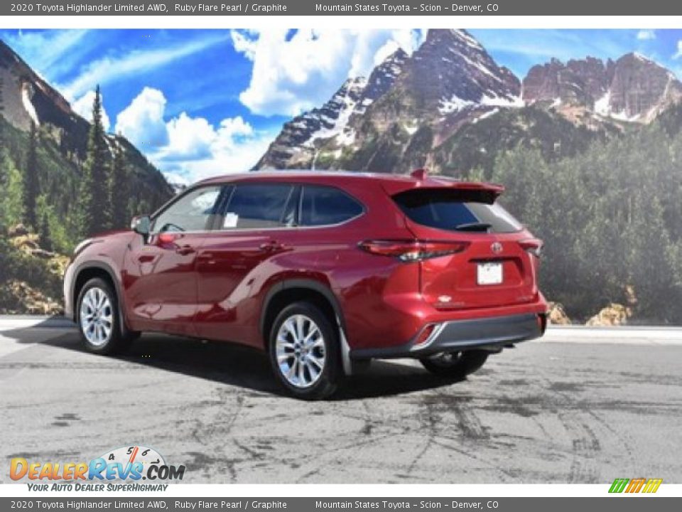 2020 Toyota Highlander Limited AWD Ruby Flare Pearl / Graphite Photo #3
