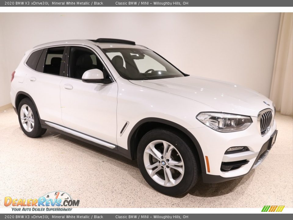 2020 BMW X3 xDrive30i Mineral White Metallic / Black Photo #1