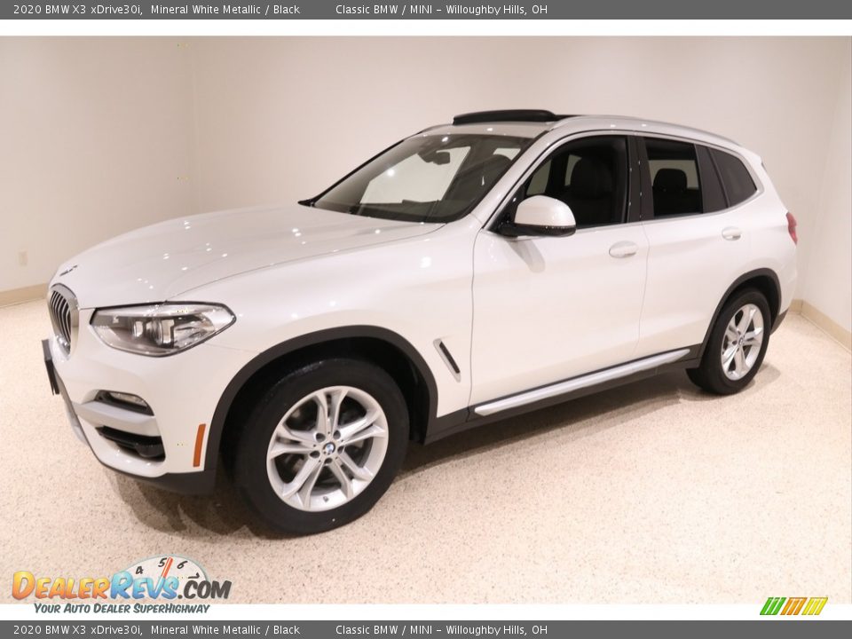 2020 BMW X3 xDrive30i Mineral White Metallic / Black Photo #3