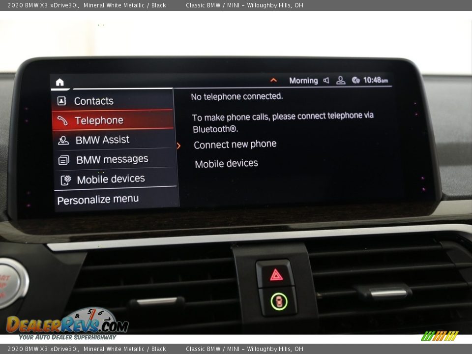 2020 BMW X3 xDrive30i Mineral White Metallic / Black Photo #13
