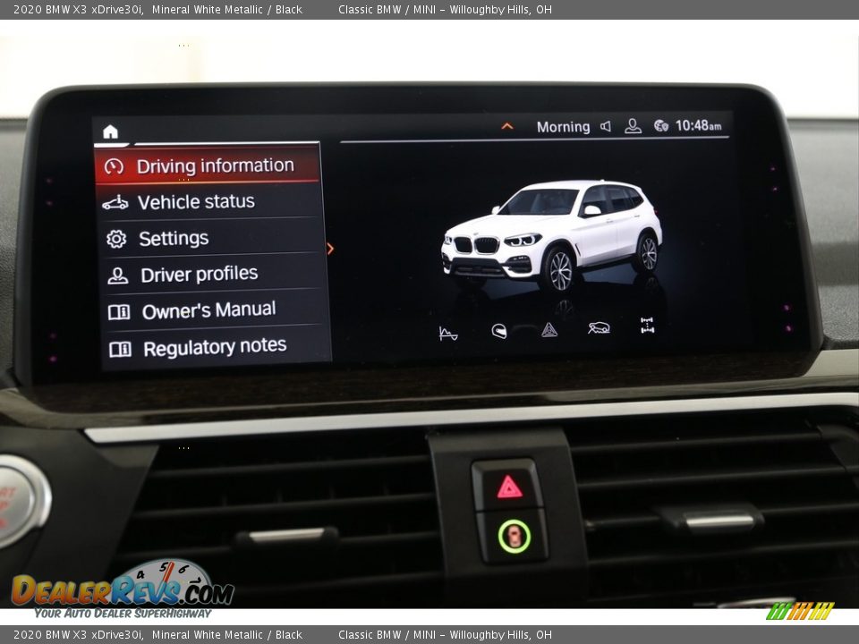 2020 BMW X3 xDrive30i Mineral White Metallic / Black Photo #15