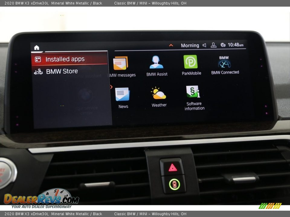 2020 BMW X3 xDrive30i Mineral White Metallic / Black Photo #16