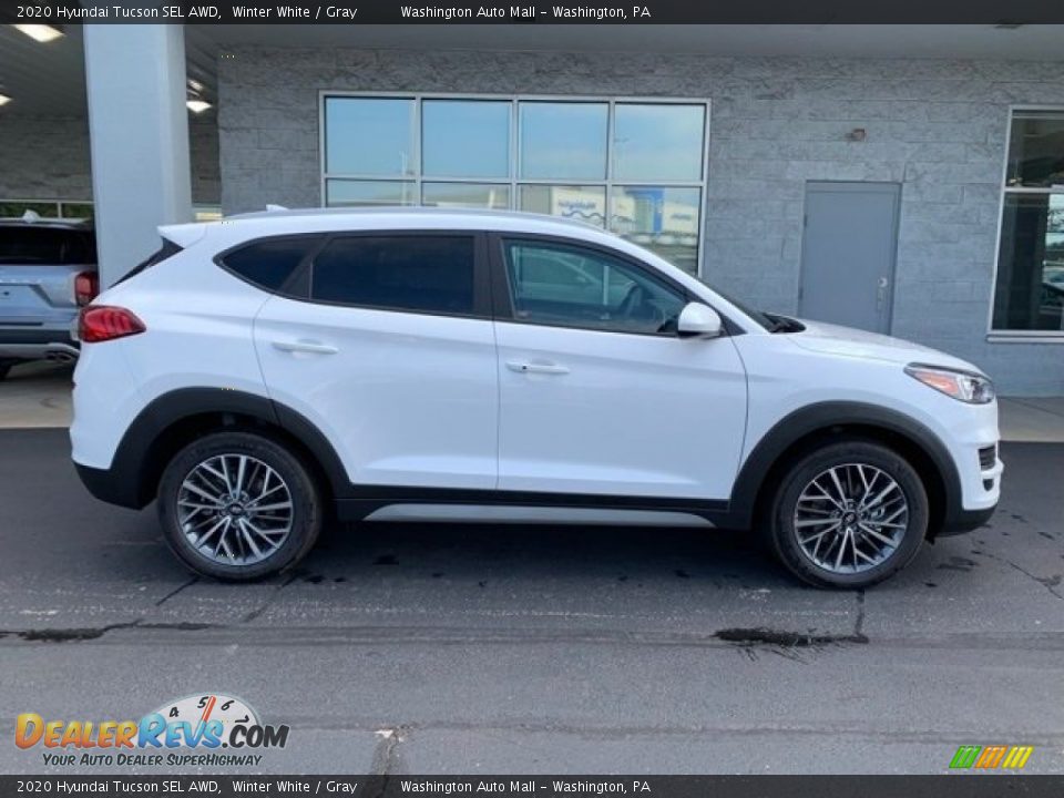 2020 Hyundai Tucson SEL AWD Winter White / Gray Photo #2