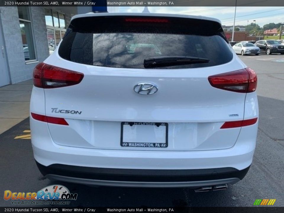 2020 Hyundai Tucson SEL AWD Winter White / Gray Photo #4