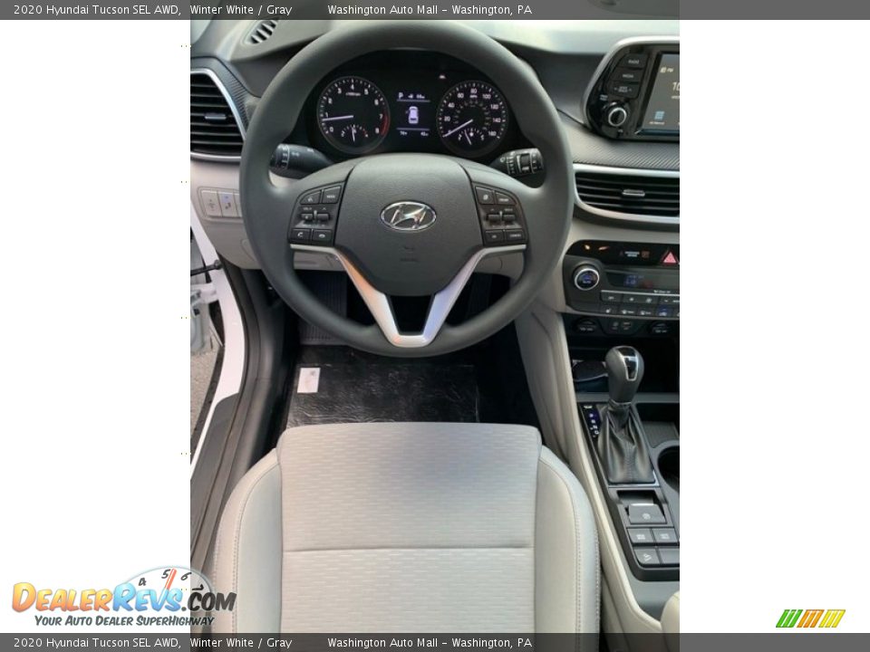 2020 Hyundai Tucson SEL AWD Winter White / Gray Photo #13