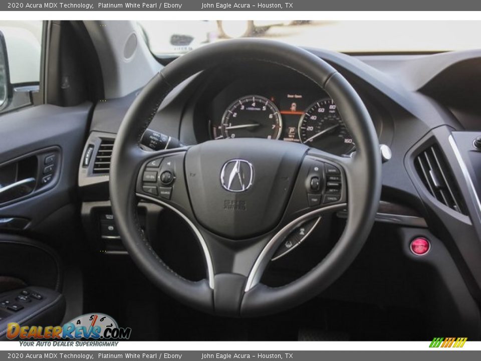 2020 Acura MDX Technology Platinum White Pearl / Ebony Photo #30