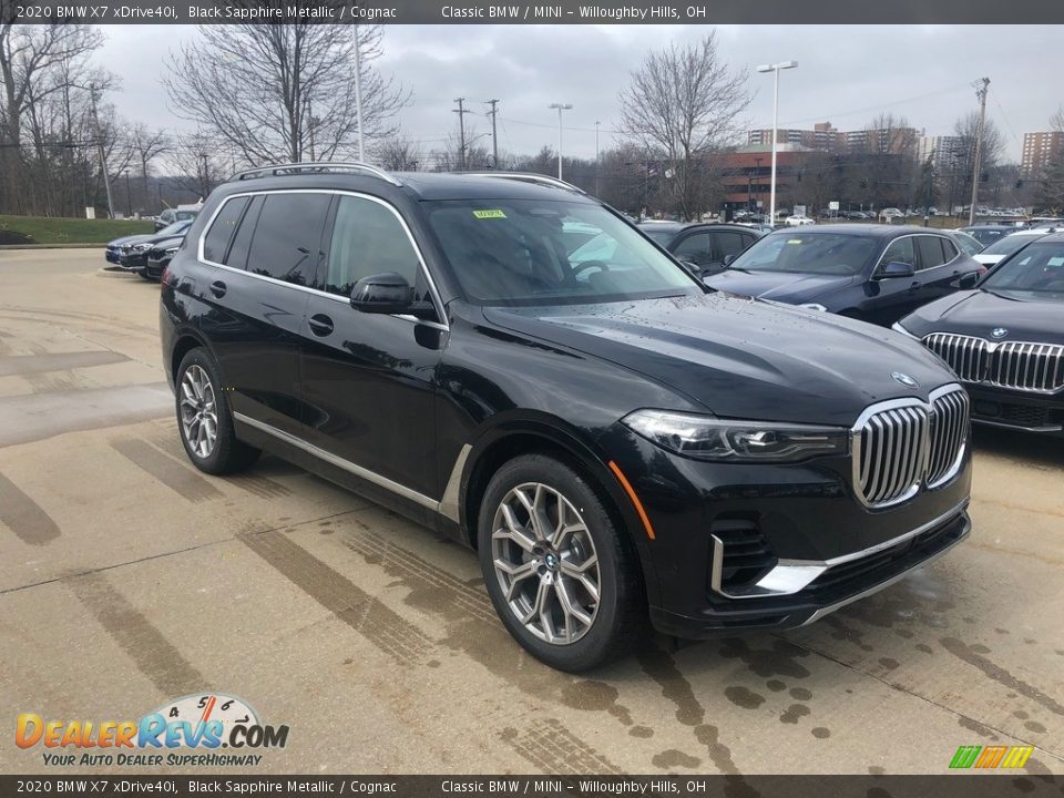 2020 BMW X7 xDrive40i Black Sapphire Metallic / Cognac Photo #1