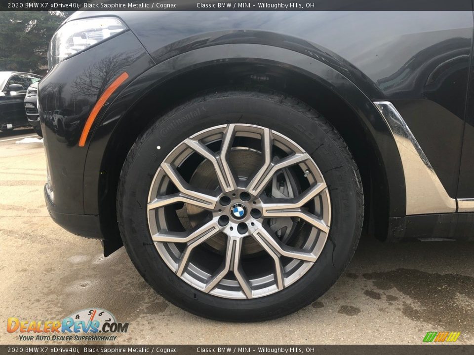 2020 BMW X7 xDrive40i Black Sapphire Metallic / Cognac Photo #5