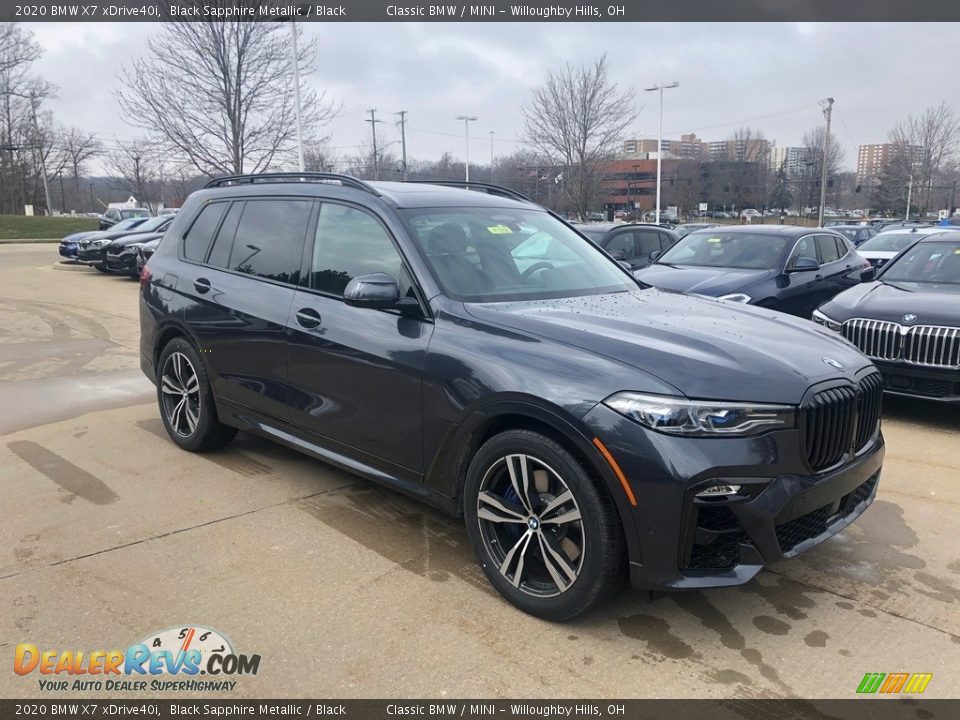 2020 BMW X7 xDrive40i Black Sapphire Metallic / Black Photo #1