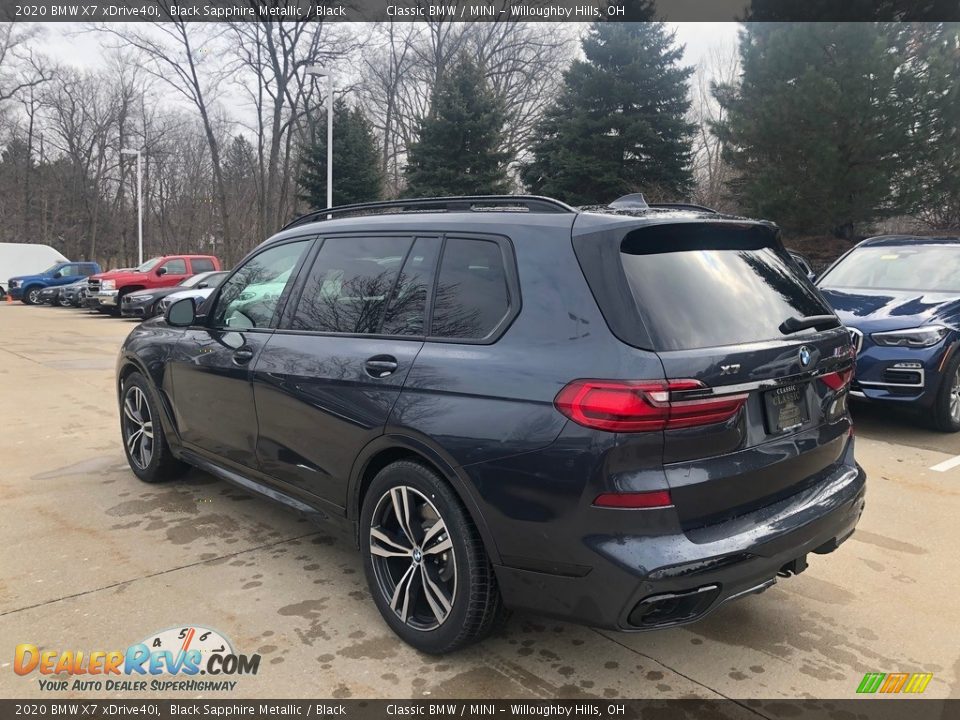 2020 BMW X7 xDrive40i Black Sapphire Metallic / Black Photo #2