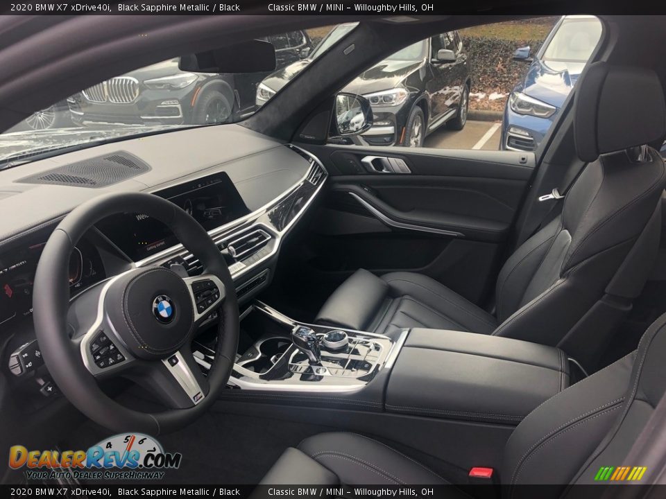2020 BMW X7 xDrive40i Black Sapphire Metallic / Black Photo #3