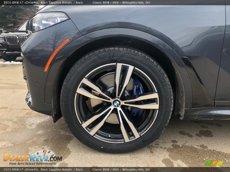 2020 BMW X7 xDrive40i Black Sapphire Metallic / Black Photo #5