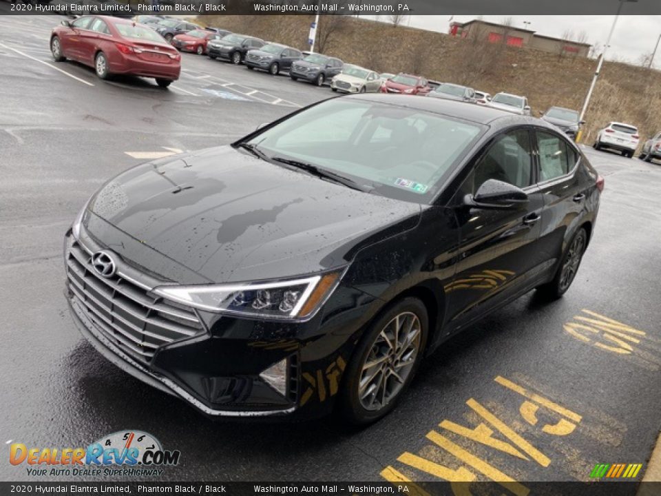 2020 Hyundai Elantra Limited Phantom Black / Black Photo #6
