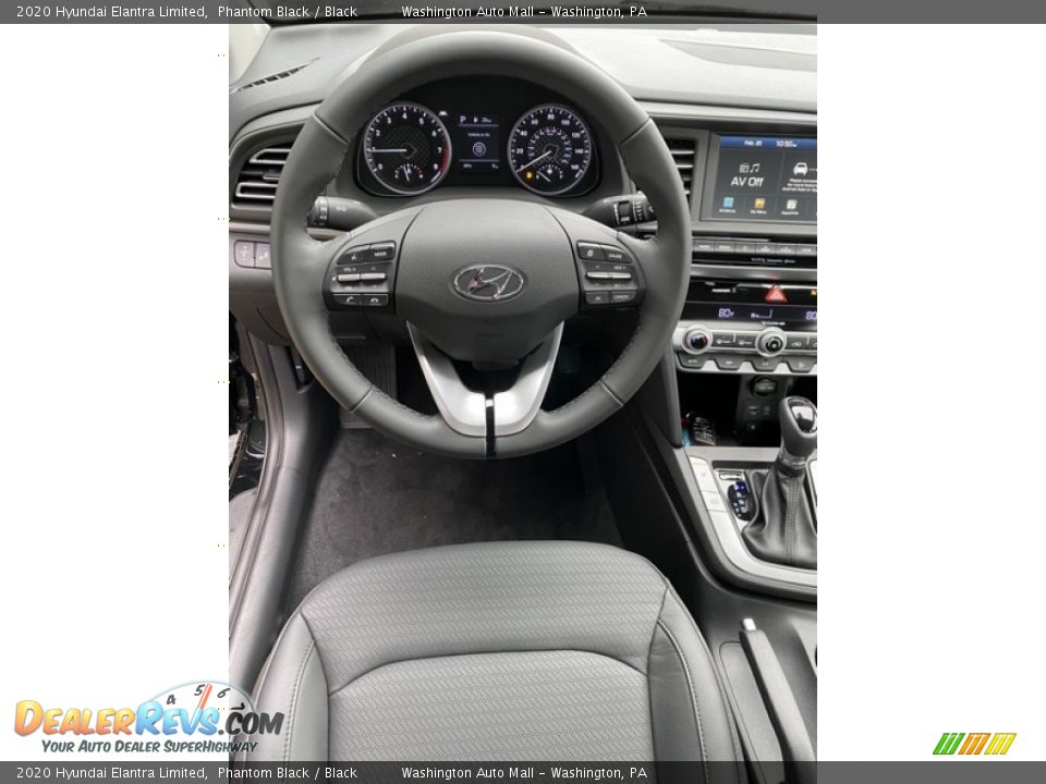 2020 Hyundai Elantra Limited Phantom Black / Black Photo #13