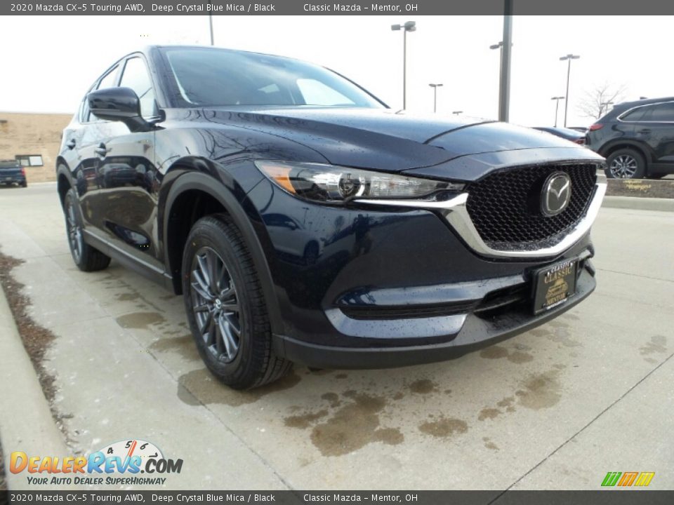 2020 Mazda CX-5 Touring AWD Deep Crystal Blue Mica / Black Photo #1