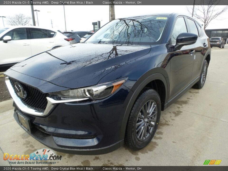 2020 Mazda CX-5 Touring AWD Deep Crystal Blue Mica / Black Photo #3