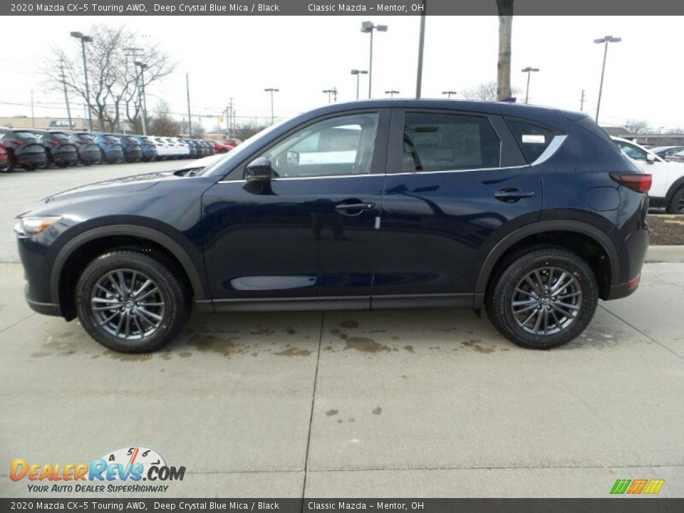 2020 Mazda CX-5 Touring AWD Deep Crystal Blue Mica / Black Photo #4