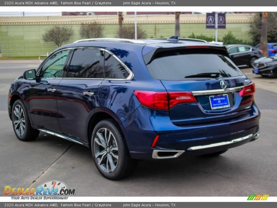 2020 Acura MDX Advance AWD Fathom Blue Pearl / Graystone Photo #5