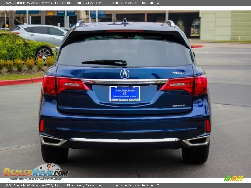 2020 Acura MDX Advance AWD Fathom Blue Pearl / Graystone Photo #6