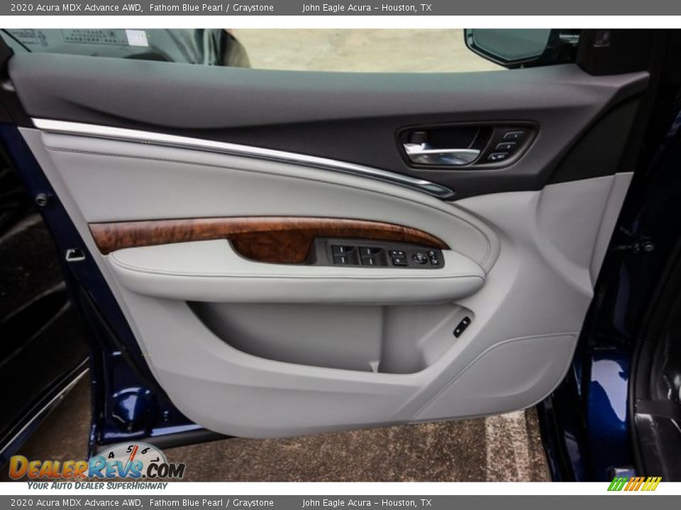 2020 Acura MDX Advance AWD Fathom Blue Pearl / Graystone Photo #17