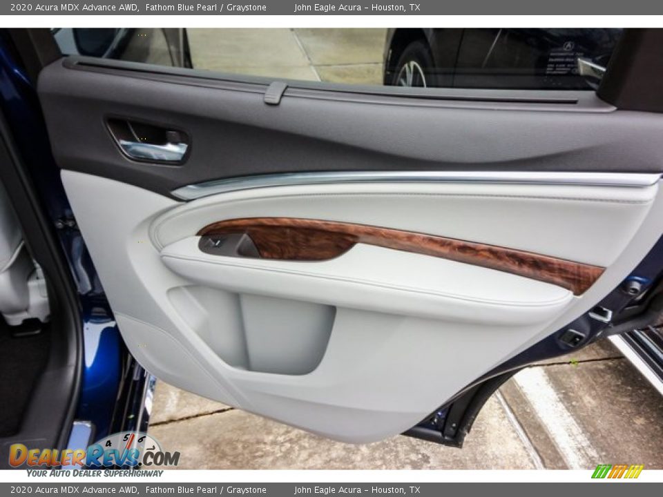 2020 Acura MDX Advance AWD Fathom Blue Pearl / Graystone Photo #24