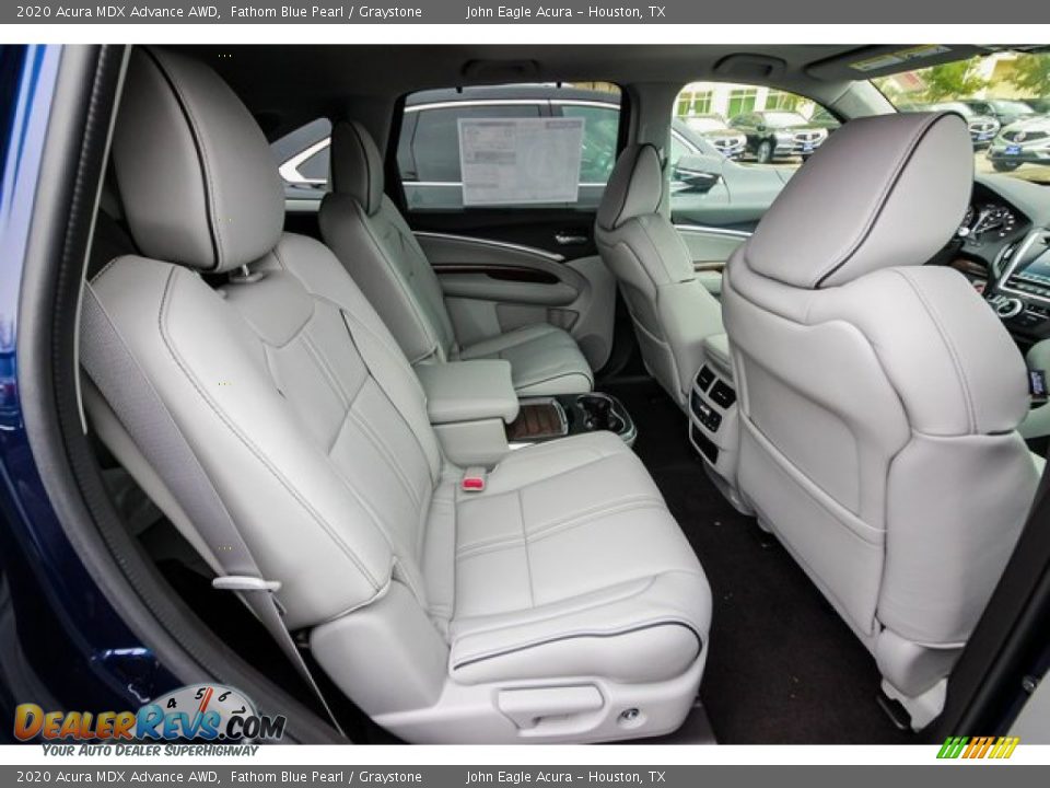 2020 Acura MDX Advance AWD Fathom Blue Pearl / Graystone Photo #25
