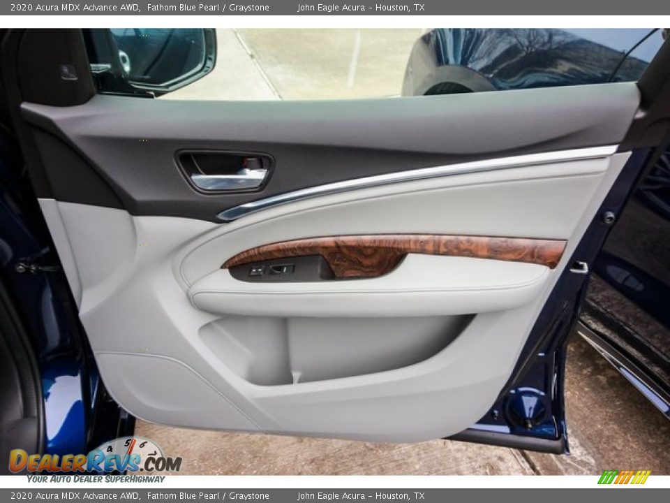 2020 Acura MDX Advance AWD Fathom Blue Pearl / Graystone Photo #26