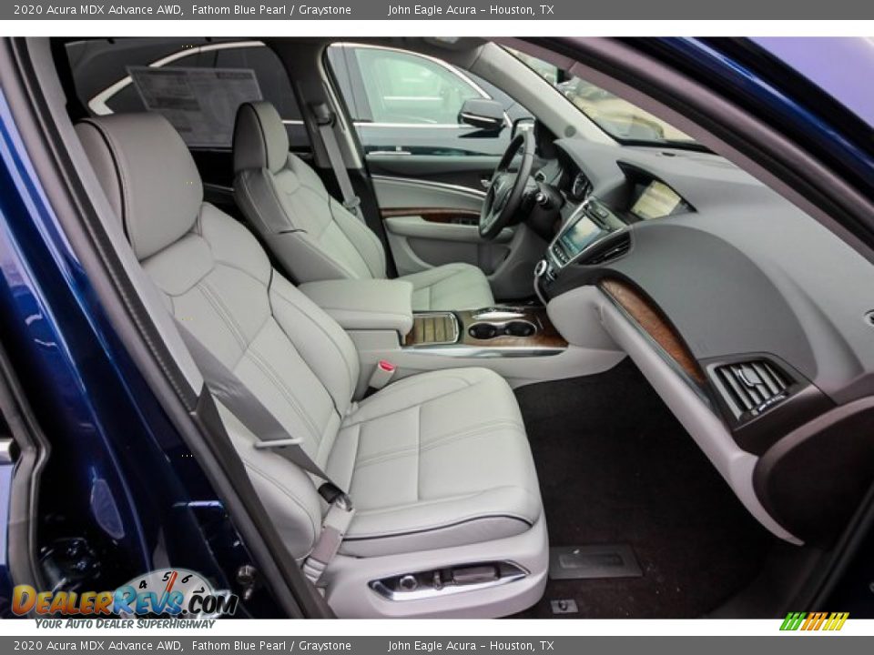 2020 Acura MDX Advance AWD Fathom Blue Pearl / Graystone Photo #27