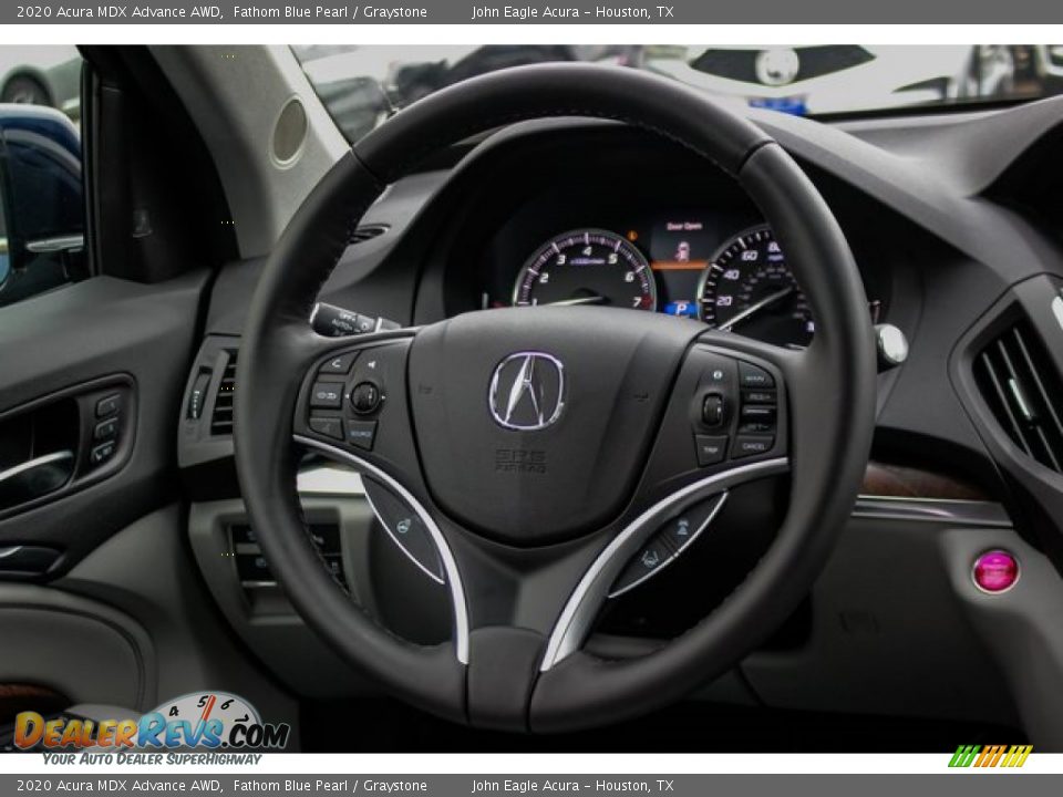 2020 Acura MDX Advance AWD Fathom Blue Pearl / Graystone Photo #30