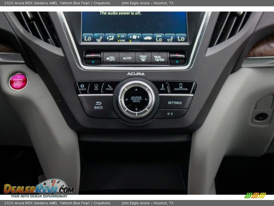 2020 Acura MDX Advance AWD Fathom Blue Pearl / Graystone Photo #33