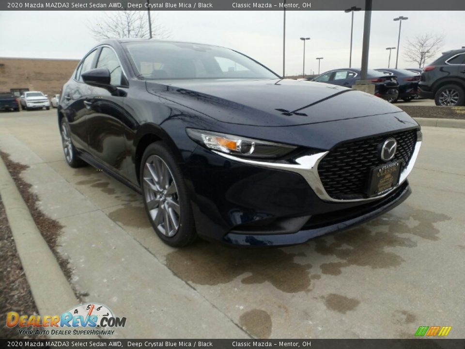 2020 Mazda MAZDA3 Select Sedan AWD Deep Crystal Blue Mica / Black Photo #1