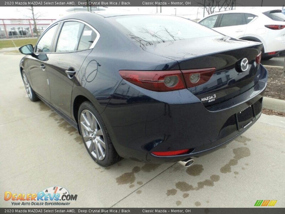 2020 Mazda MAZDA3 Select Sedan AWD Deep Crystal Blue Mica / Black Photo #5