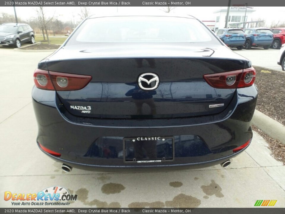 2020 Mazda MAZDA3 Select Sedan AWD Deep Crystal Blue Mica / Black Photo #6