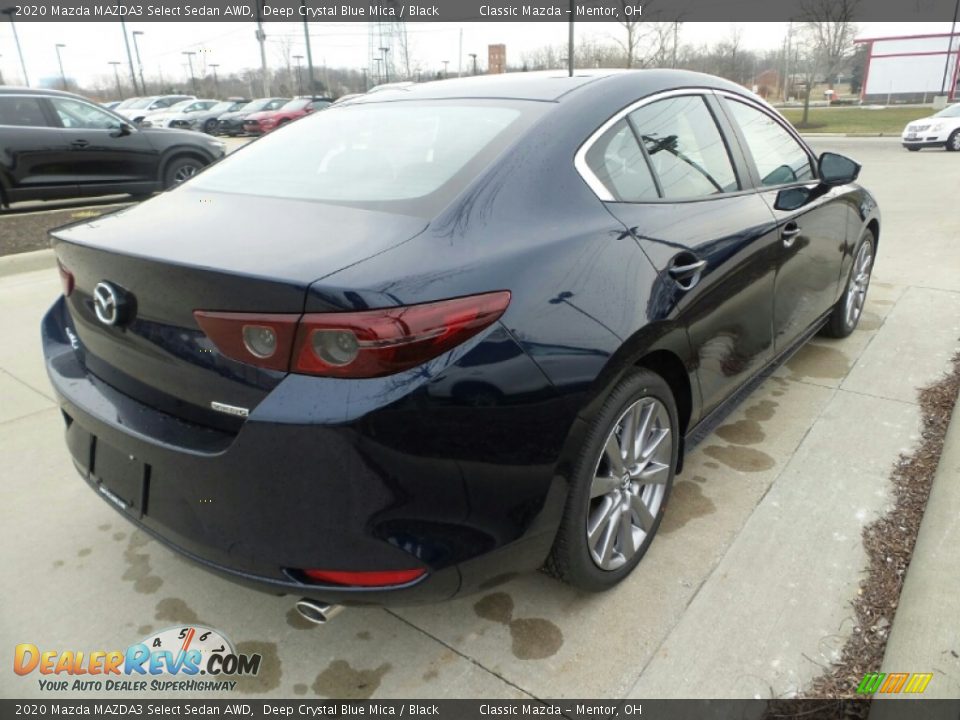 2020 Mazda MAZDA3 Select Sedan AWD Deep Crystal Blue Mica / Black Photo #7