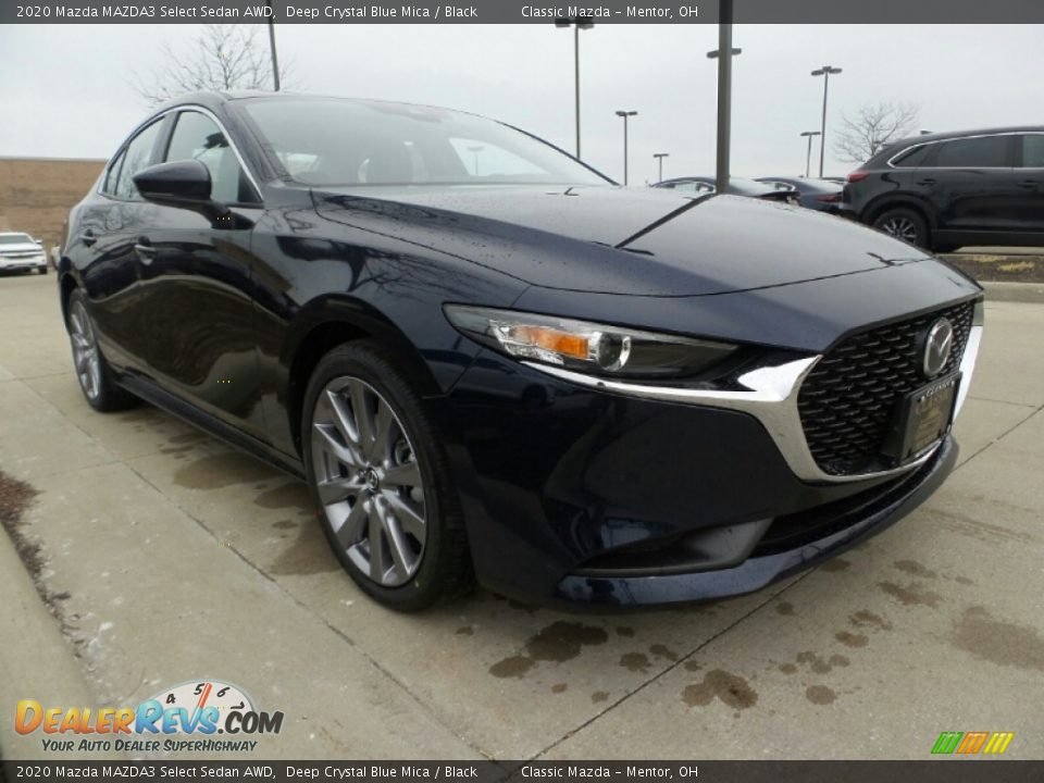 2020 Mazda MAZDA3 Select Sedan AWD Deep Crystal Blue Mica / Black Photo #1