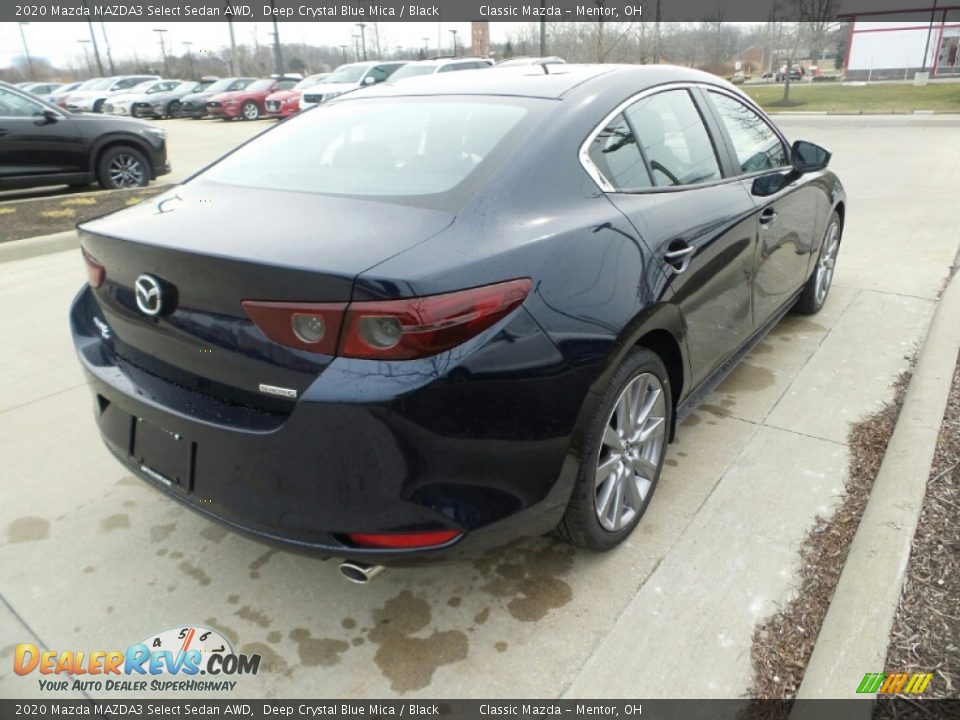 2020 Mazda MAZDA3 Select Sedan AWD Deep Crystal Blue Mica / Black Photo #7