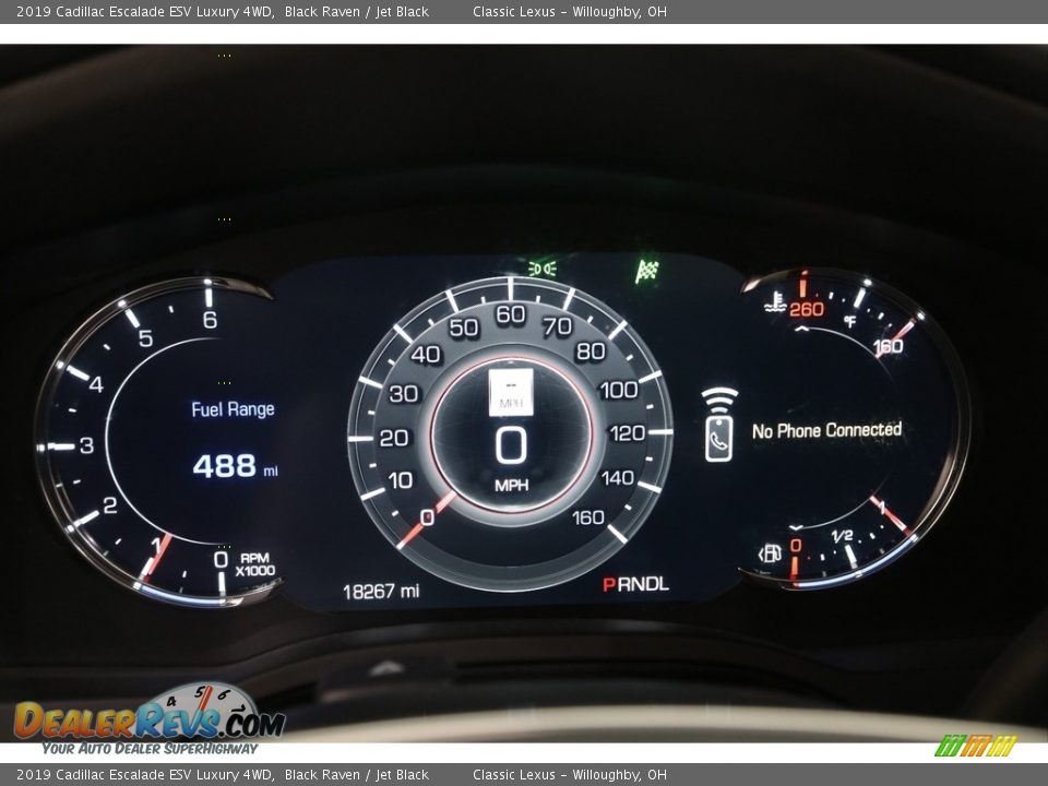 2019 Cadillac Escalade ESV Luxury 4WD Gauges Photo #9