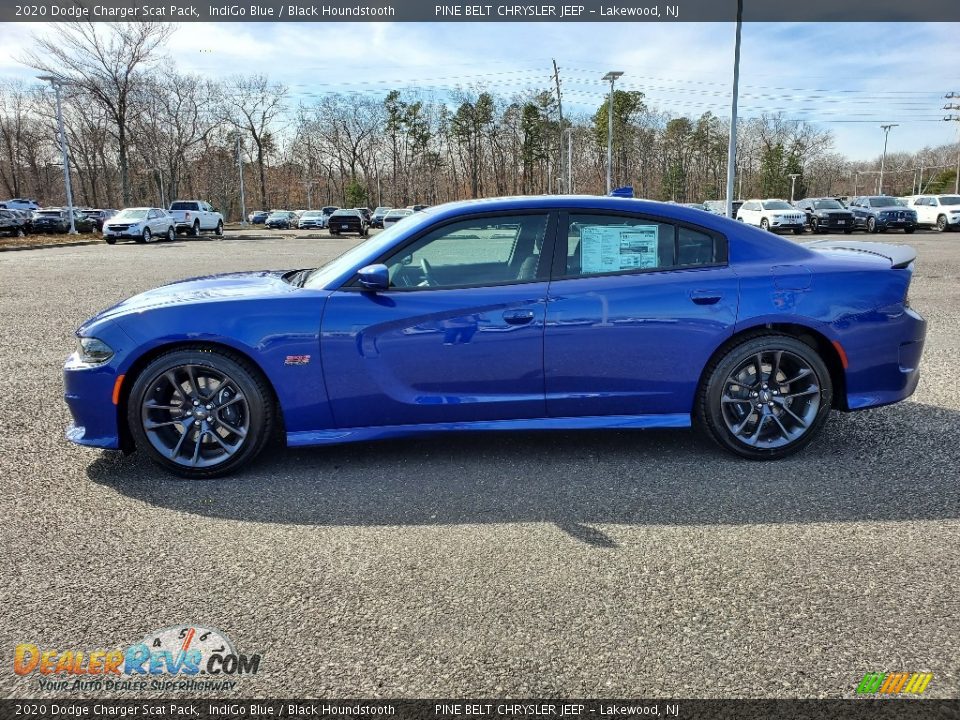 2020 Dodge Charger Scat Pack IndiGo Blue / Black Houndstooth Photo #7