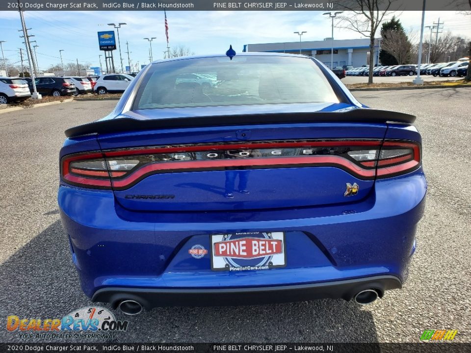 2020 Dodge Charger Scat Pack IndiGo Blue / Black Houndstooth Photo #12