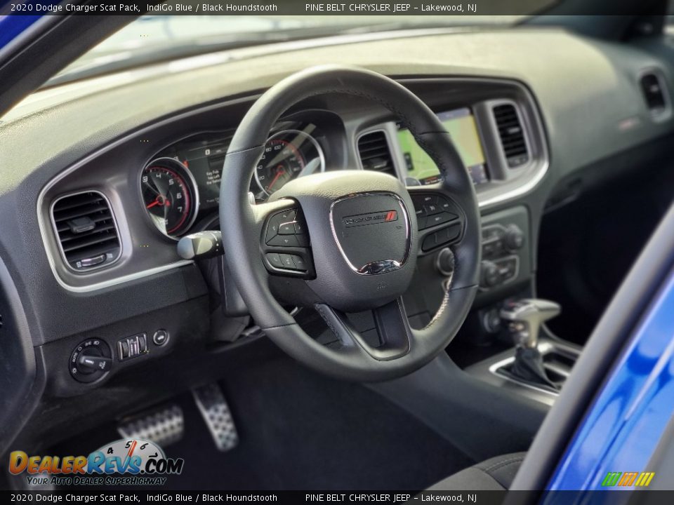 2020 Dodge Charger Scat Pack IndiGo Blue / Black Houndstooth Photo #16