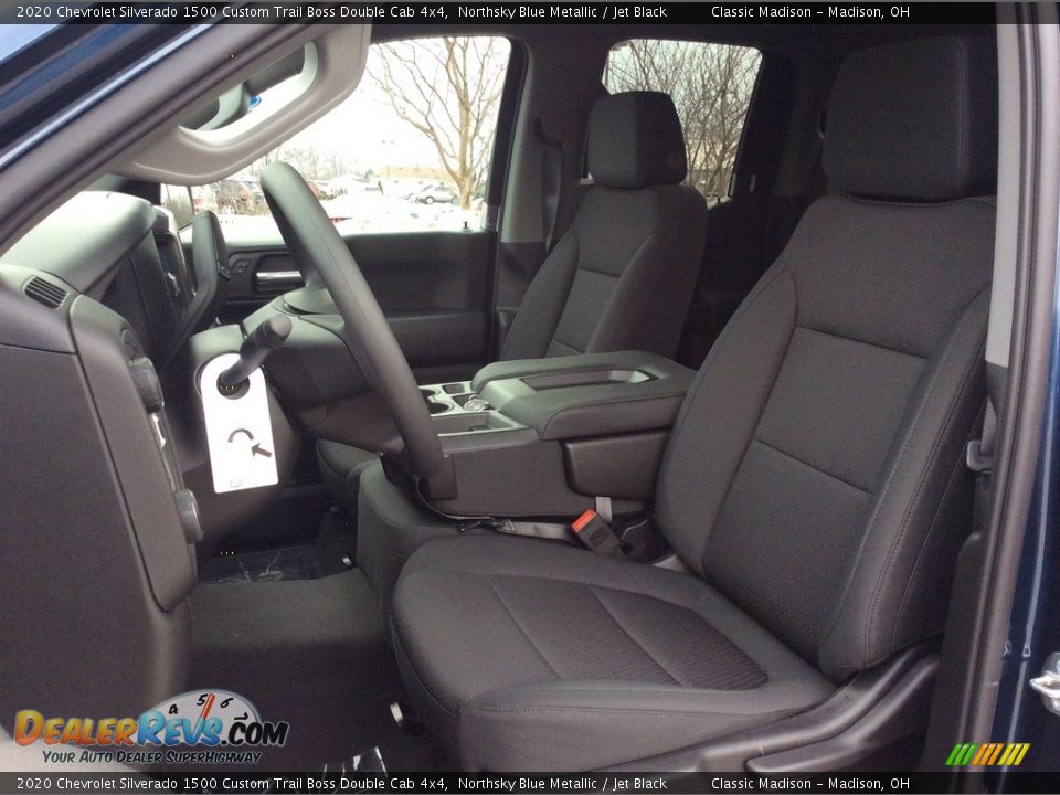 2020 Chevrolet Silverado 1500 Custom Trail Boss Double Cab 4x4 Northsky Blue Metallic / Jet Black Photo #2