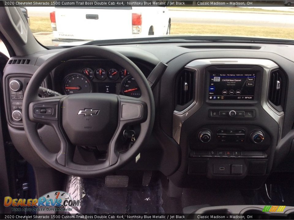 2020 Chevrolet Silverado 1500 Custom Trail Boss Double Cab 4x4 Northsky Blue Metallic / Jet Black Photo #3