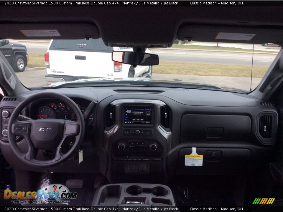 2020 Chevrolet Silverado 1500 Custom Trail Boss Double Cab 4x4 Northsky Blue Metallic / Jet Black Photo #13
