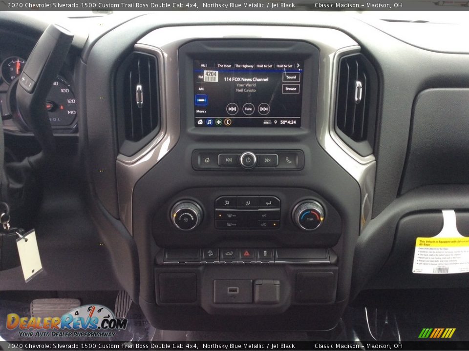 2020 Chevrolet Silverado 1500 Custom Trail Boss Double Cab 4x4 Northsky Blue Metallic / Jet Black Photo #14