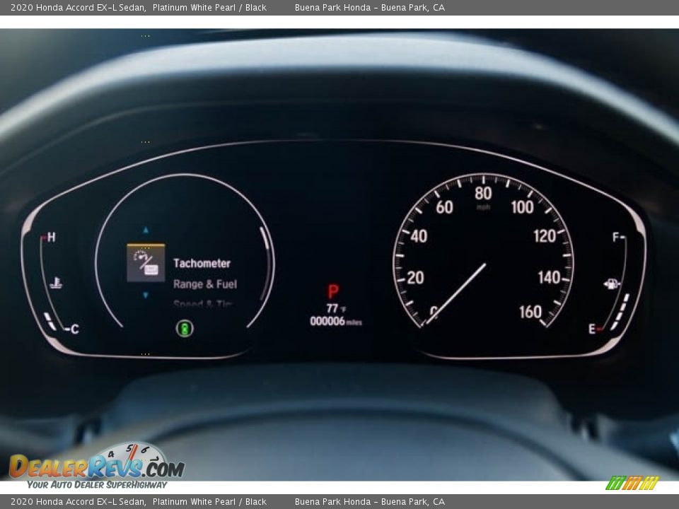 2020 Honda Accord EX-L Sedan Platinum White Pearl / Black Photo #23