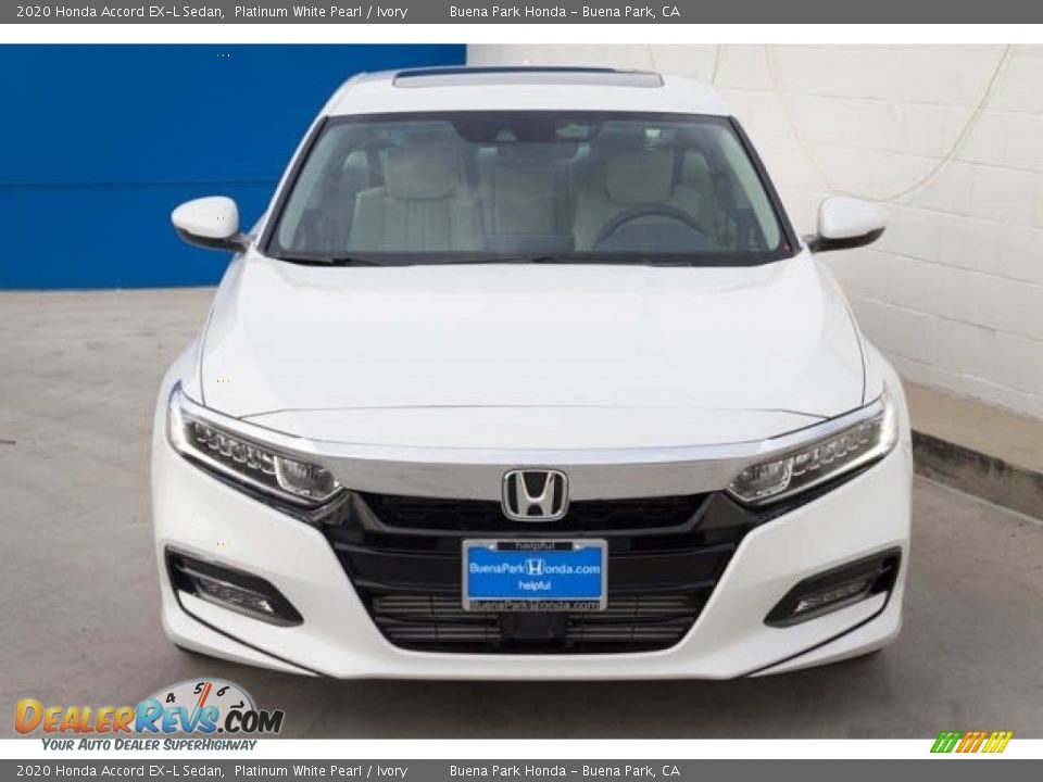 2020 Honda Accord EX-L Sedan Platinum White Pearl / Ivory Photo #3